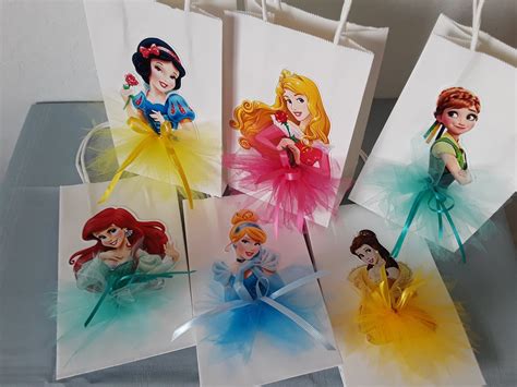 princess party treat bags|princess gift bags.